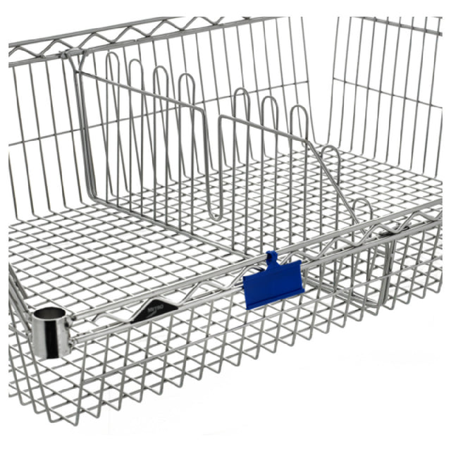 Metro BSKDIV-24H Super Erecta® Basket Shelf Divider 1" Wire Spacing Fits 24" Deep Basket Shelves