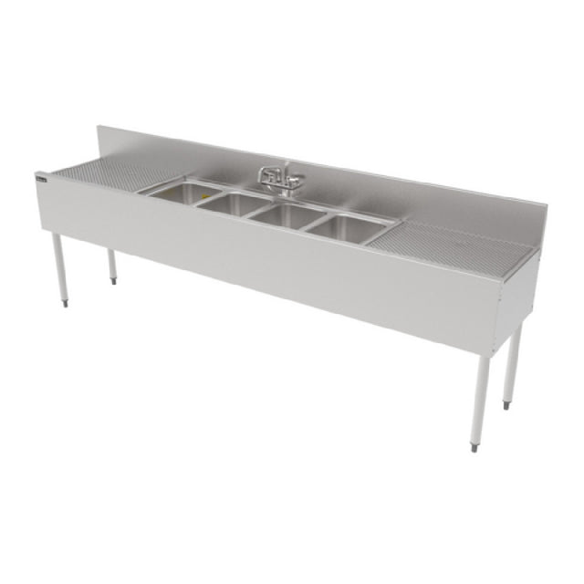 Perlick TS96M4-DB TS Series Underbar Multi-tank Sink Unit Four 18 Gauge Stainless Steel Compartment