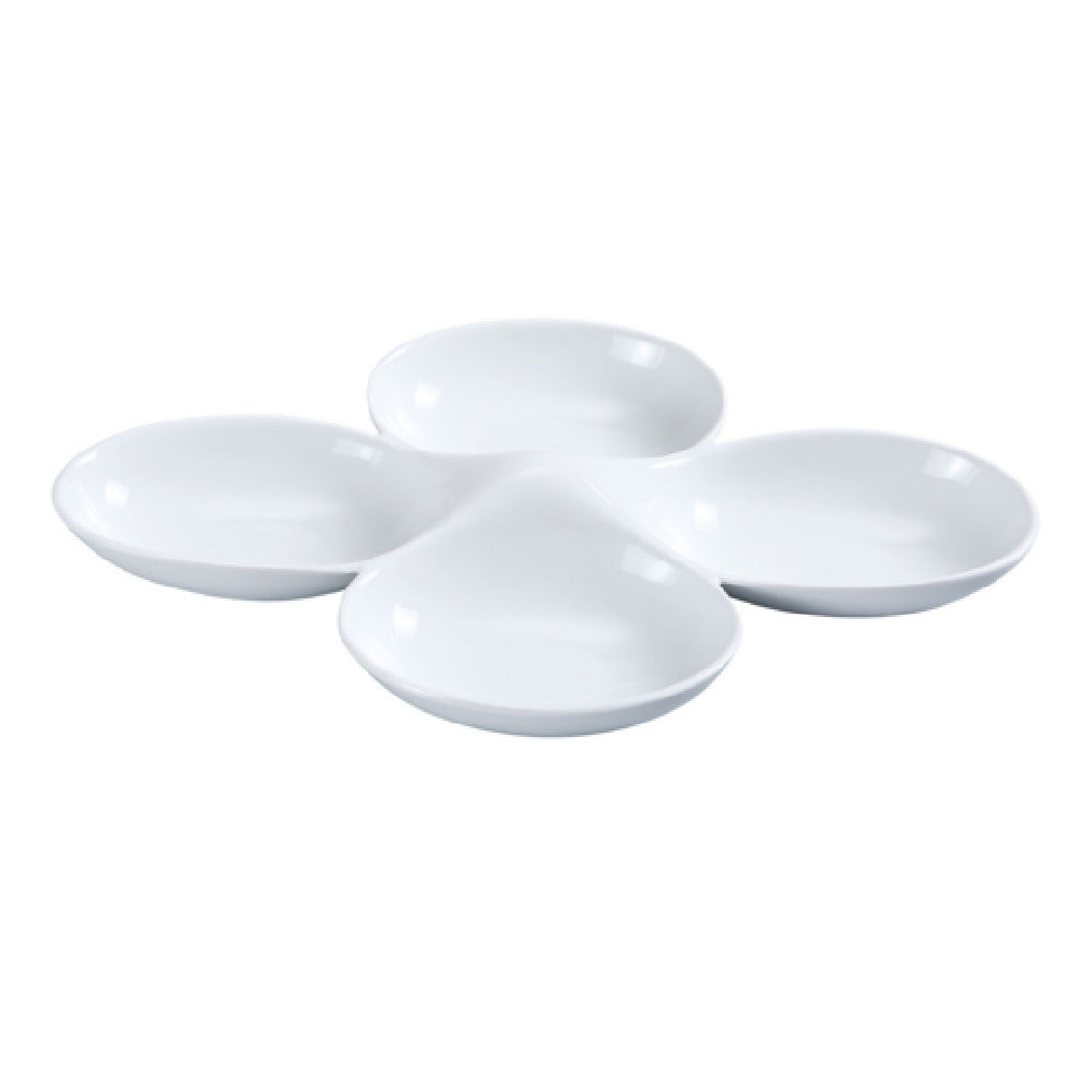 Yanco ML-824 Main Land Compartment Bowl 5 Oz. Each Compartment 13-1/2" X 8-3/4"