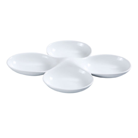 Yanco ML-824 Main Land Compartment Bowl 5 Oz. Each Compartment 13-1/2" X 8-3/4"