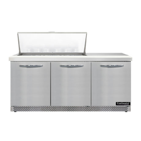 Continental Refrigerator D72N18M-FB Designer Line Mighty Top Sandwich Unit Front Breather