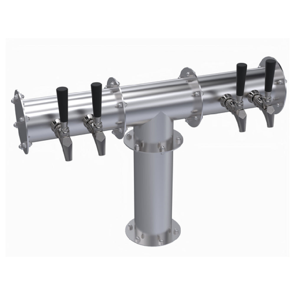 Krowne KPTH-4S Krowne Pipe T-Head Tower Four Faucets Handles And Faucets Not Included