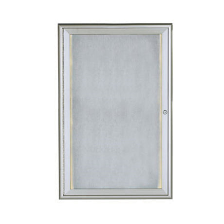 Aarco LOWFC3624 Waterfall Bulletin Board 24"W X 36"H Enclosed