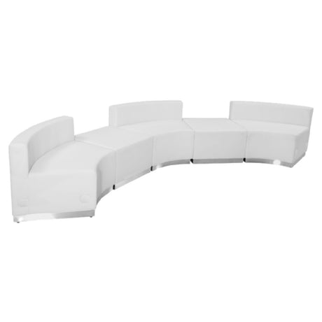 Flash Furniture ZB-803-810-SET-WH-GG Hercules Alon Series Reception Configuration