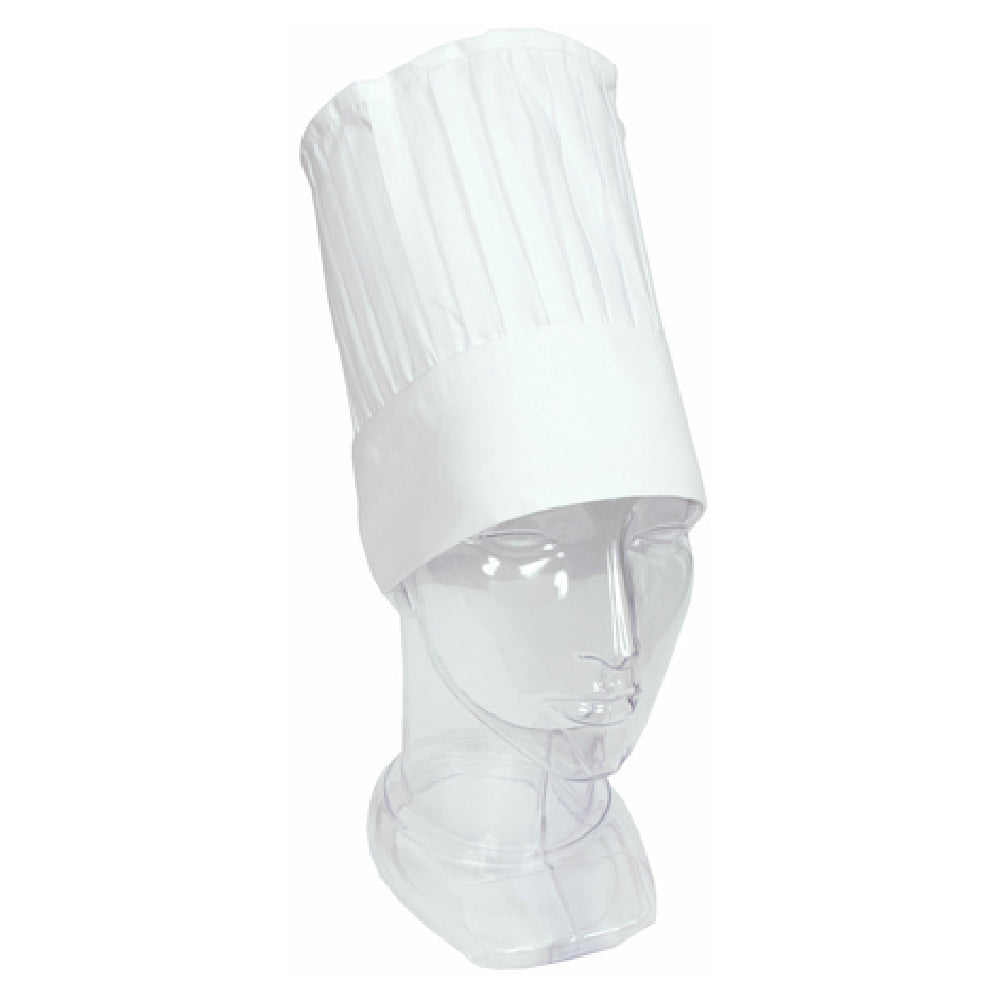 John Ritzenthaler Company CHEU0WH Ritz® Kitchen Wears™ Chef's Hat European Style 10" Tall