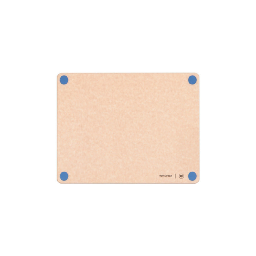 Epicurean 622-14110119 Epicurean HACCP Non-Slip Cutting Board 14.5" X 11.25" X 3/8" In Natural With Blue Seafood Feet