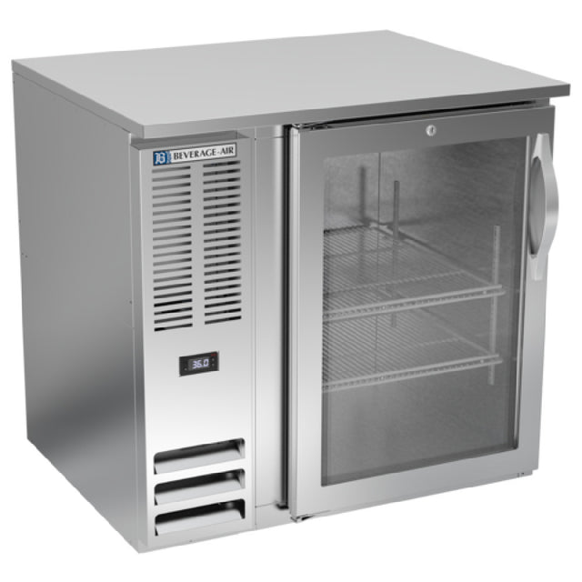 Beverage Air BB36HC-G-S - Refrigerated Back Bar Storage Cabinet, One-section, 36"W X 30-3/8"D X 34"H