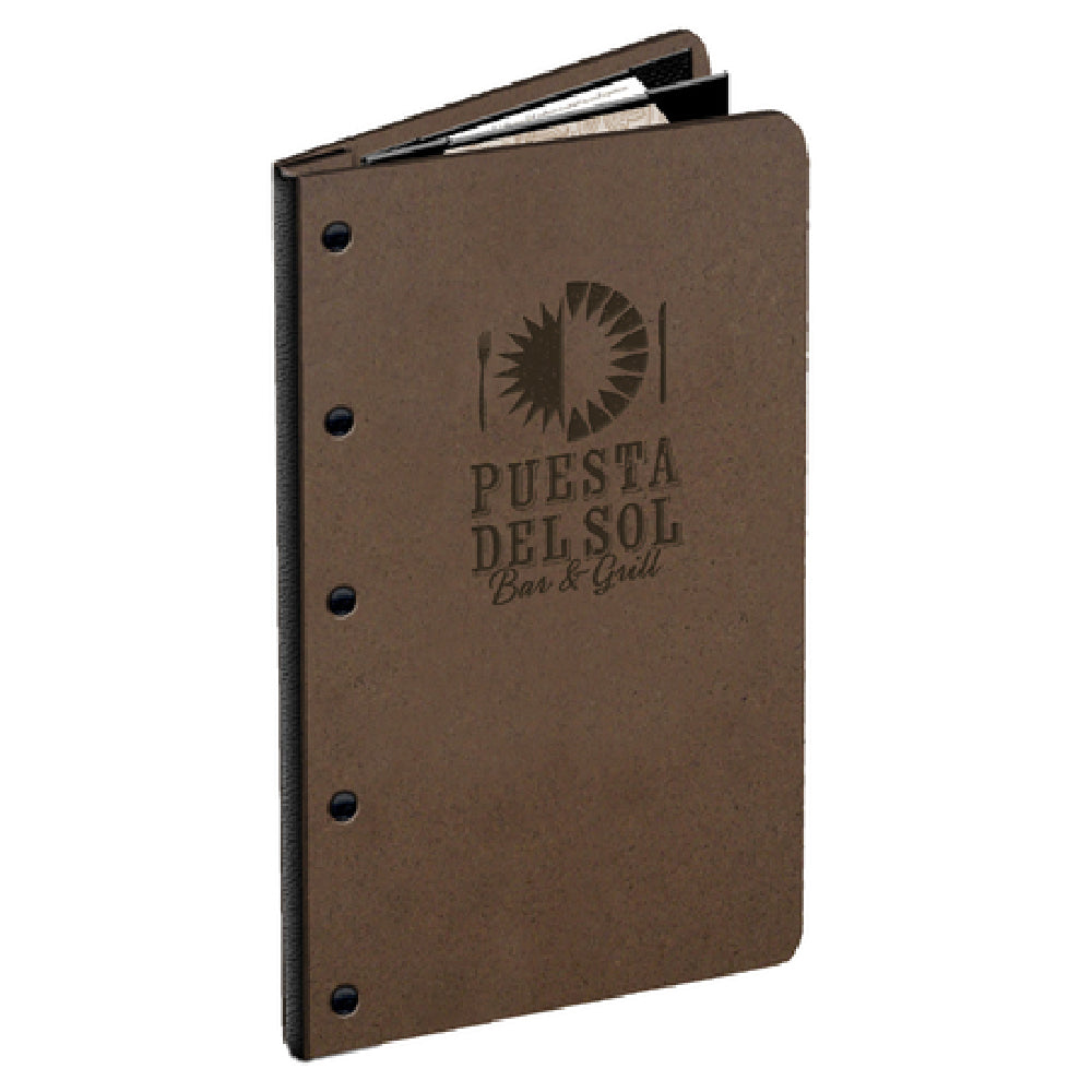 Menu Solutions HB40B Menu Cover Holds 5-1/2" X 11" Inserts Triple Booklet With 4 Views