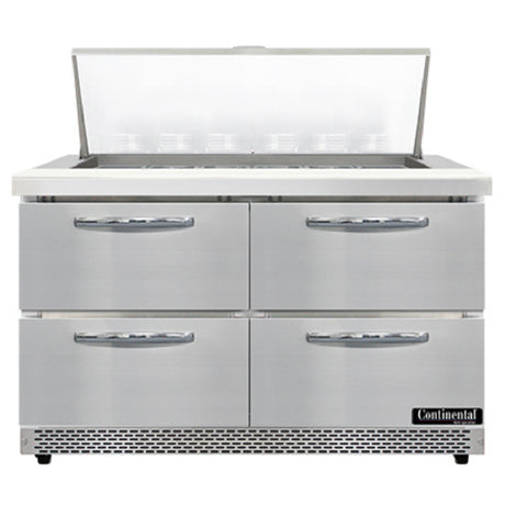 Continental Refrigerator SW48N18M-FB-D Mighty Top Sandwich Unit Front Breather