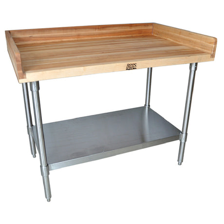 BK Resources MBTG-4830 Bakers Table With Galvanized Undershelf 48"W X 30"D X 38-3/4"H Overall Size