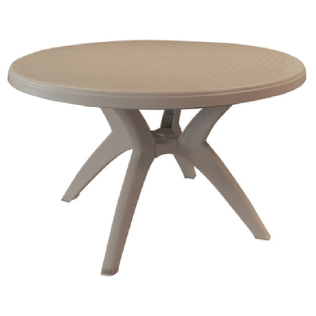 Grosfillex US526181 Ibiza Outdoor Table 46" Round With Umbrella Hole