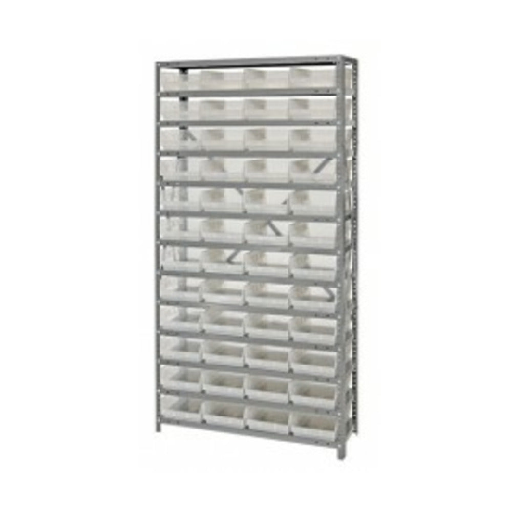 Quantum 1275-107CL Shelving Unit 12"D X 36"L X 75"H Heavy Duty