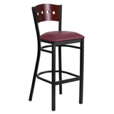 Flash Furniture XU-DG-60515-MAH-BAR-BURV-GG Hercules Series Restaurant Bar Stool