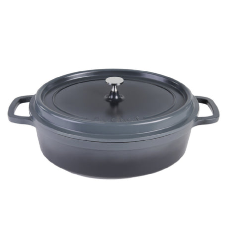 Steelite AP352912 Roaster With SS Knob 8.0 Qt 18.25" X 12" X 7"