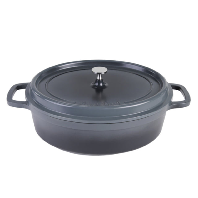Steelite AP352912 Roaster With SS Knob 8.0 Qt 18.25" X 12" X 7"