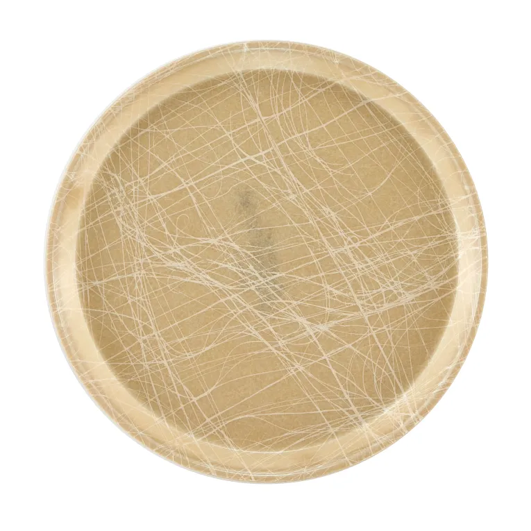Cambro 1100214 Serving Camtray® Round 11" Dia. Abstract Tan