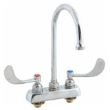T&S Brass 1141-04 Faucet 4"dk Gsnk Wrstbld Handle