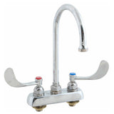 T&S Brass -1141-04 Faucet 4"dk Gsnk Wrstbld Handle