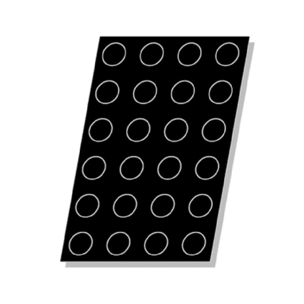 Matfer 336043 Flexipan® Cylinder Mold 15 Per Sheet 4-1/2 Oz. 3-1/4" Dia. X 1-1/5"H