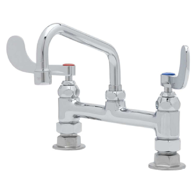 T&S Brass B-0222-WH4 Mixing Faucet Double Deck Mount