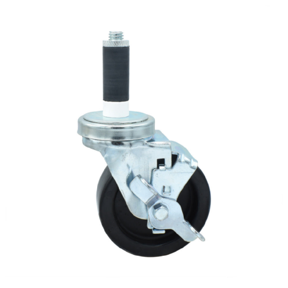 BK Resources 4SBR-1RA-LDP-TLB - Swivel Caster, 1" Expanding Stem, 4" Polyolefin Wheel