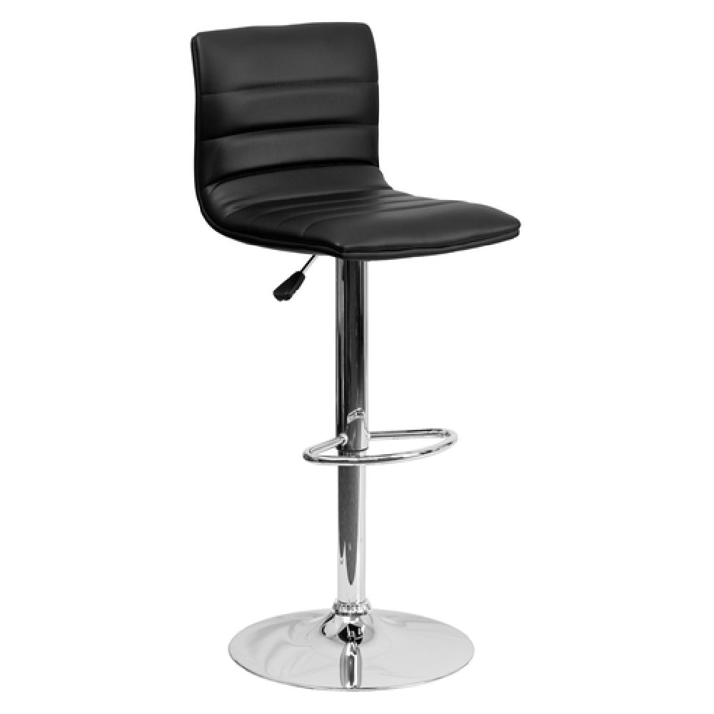 Flash Furniture CH-92023-1-BK-GG Swivel Bar Stool Adjustable Height Contemporary Style