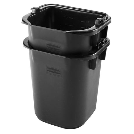 Rubbermaid 1857378 - Executive 5 Quart Pail, Heavy Duty, Black