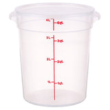 Cambro CAMRFS4PPSW3190 4 Quart Round Translucent Pk3
