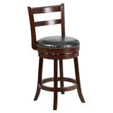 Flash Furniture TA-16026-CA-GG Swivel Bar Stool 26"H Seat Counter Height