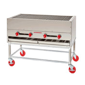 American Range AHS-4827_LP - Horizontal Chicken Broiler Unit And Stand With 6" Adjustable Legs