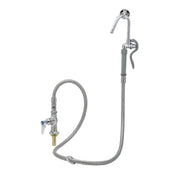 Cleveland SKFK - Single Pantry Faucet, With Hose & Nozzle Hook, 68” Flexible Stainless Steel Hose