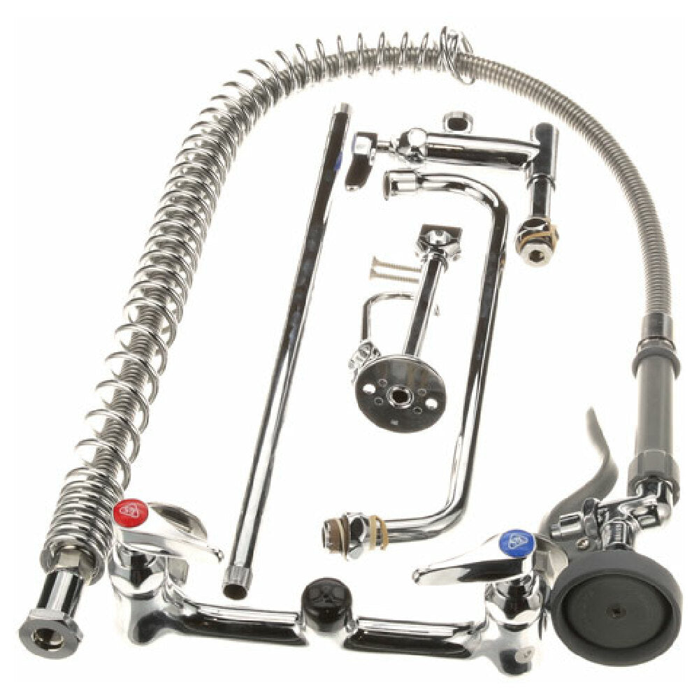T&S Brass B-0133-ADF12-B Pre Rinse Wall Mnt W/ Add On
