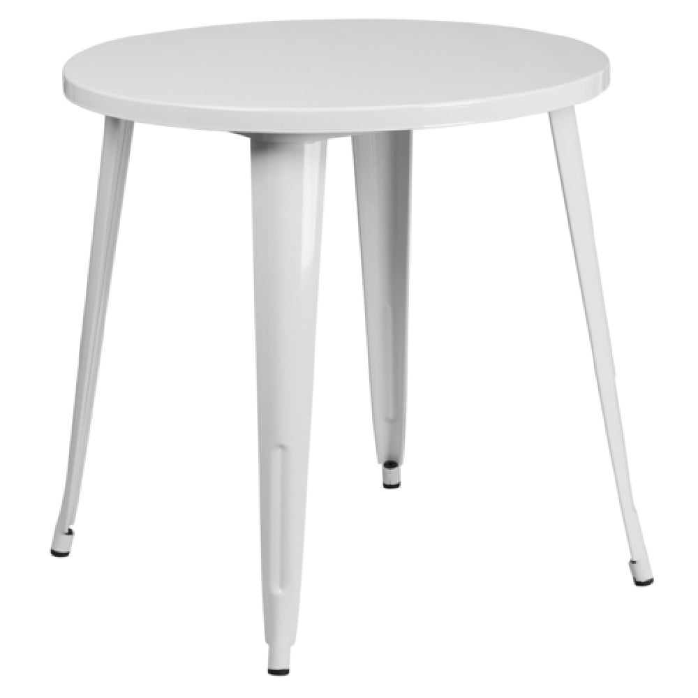 Flash Furniture CH-51090-29-WH-GG Table 30" Dia. X 29-1/2"H Dining Height