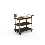 Steelite MGCRNX14MBXX Service Cart 42-1/2"L X 24"W X 36-1/2"H Mixed Materials