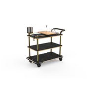 Steelite MGCRNX14MBXX Service Cart 42-1/2"L X 24"W X 36-1/2"H Mixed Materials