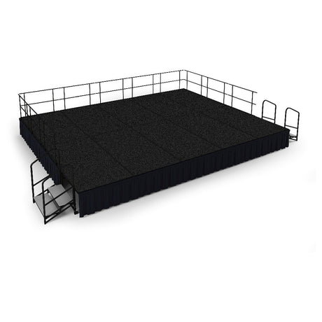 National Public Seating SG482410 NPS® Stage Group 192"W X 240"D X 24"H 200+ Lbs. Per Sq. Ft. Load Capacity