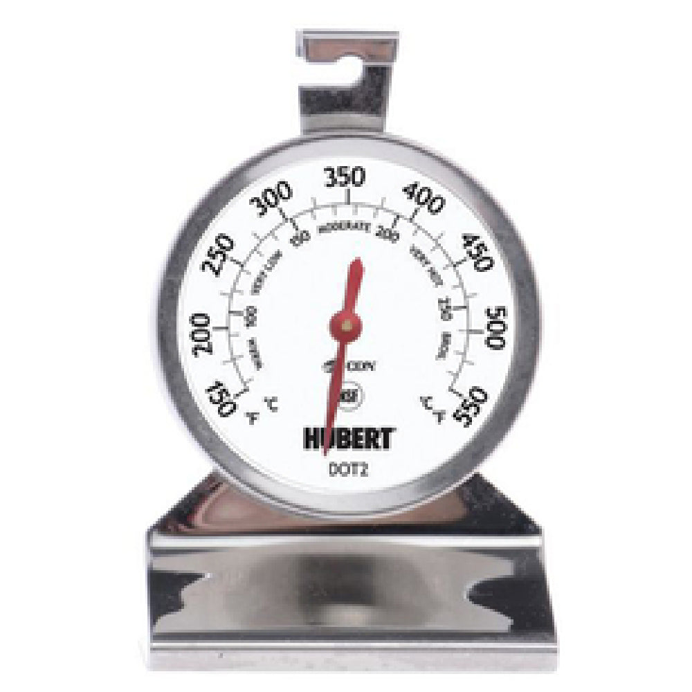 Hubert 64123 - Oven Thermometer, Dial Type, 2" Dia. Glass Lens
