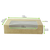 PacknWood 210TOASTK - Take Out Box, 24 Oz., 7.5" X 4.5" X 1.75"H
