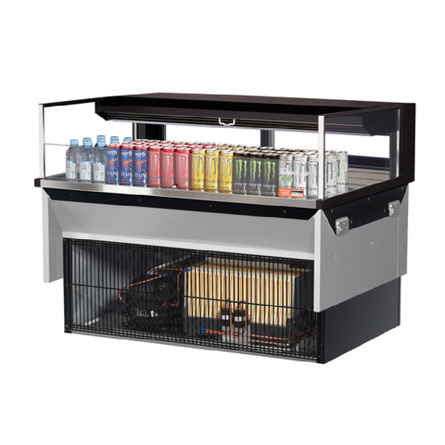 Turbo Air TOM-48L-UFD-W(B)-1SI-N Drop-In Horizontal Open Display Case Low Profile