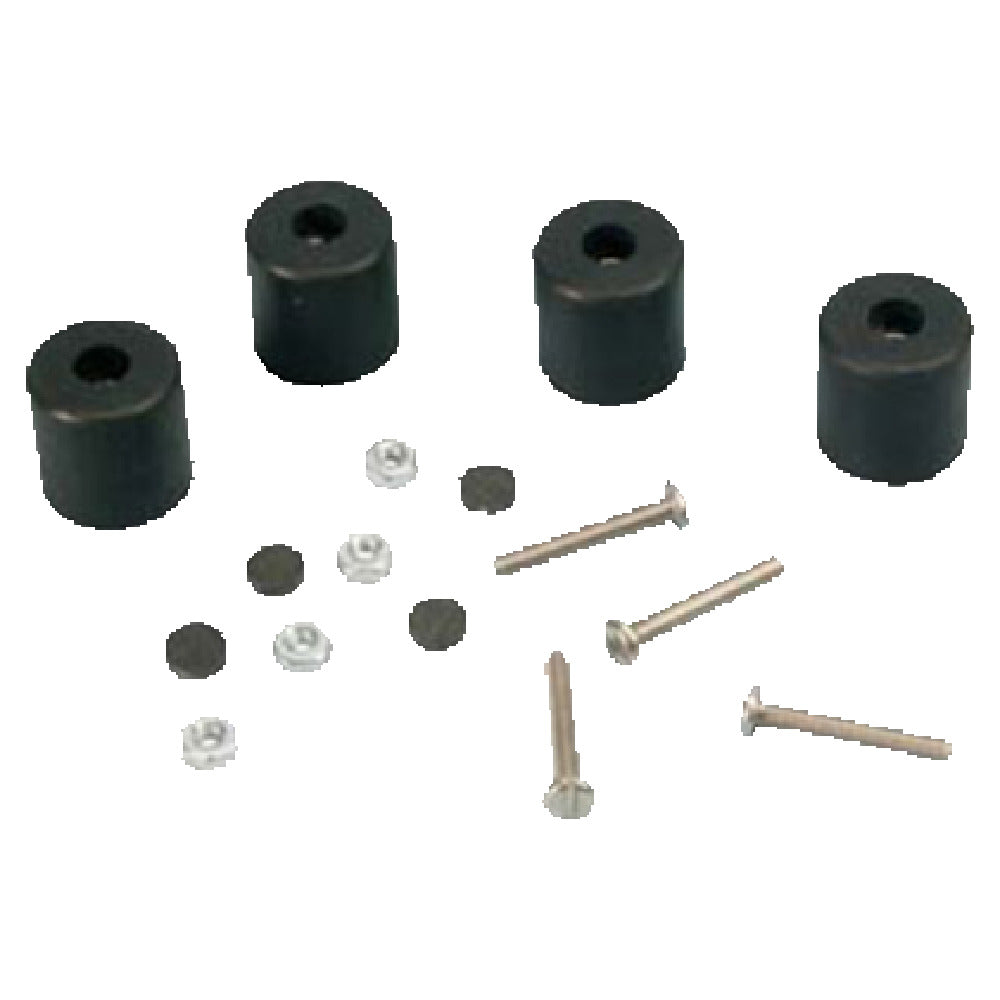 Franklin Machine Products 183-1073 Rubber Feet Kit Includes: (4) Of Each: Legs Screws