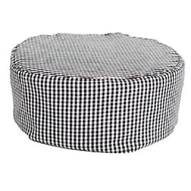 KNG 1168BKWC Kng Pill Box Chef Hat Checkered