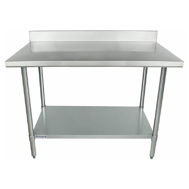 Empura Stainless WT4B3048 Empura STANDARD DUTY Work Table 30" X 48" 4 Inch Backsplash