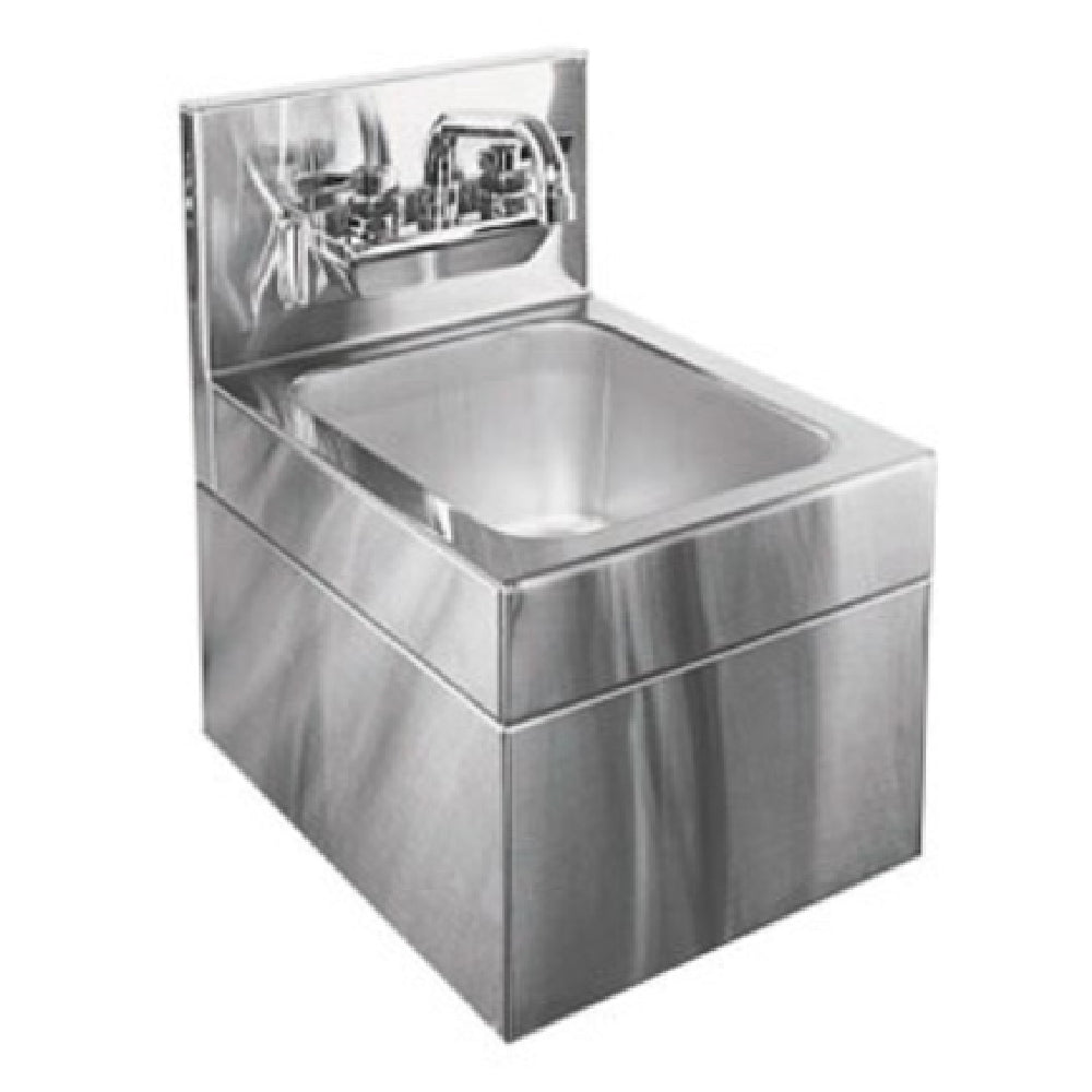 Glastender WHS-12 Hand Sink Wall Mount With Skirt 12"W X 15"D O.A.