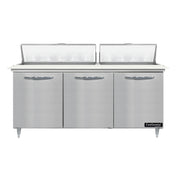 Continental Refrigerator D72N18C Designer Line Sandwich Unit 72"W Three-section