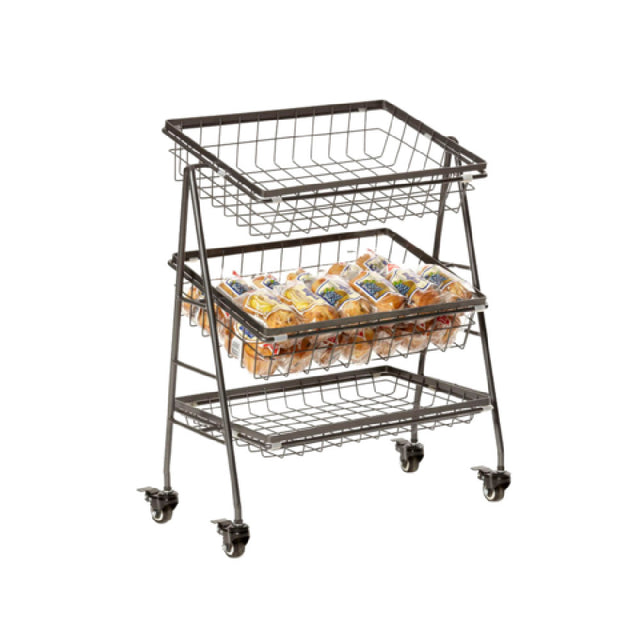 GET Enterprises IR-2010-MG Urban Renewal™ Merchandiser Stand 3-tier 21-1/2“W X 12-1/4“D X 25-3/4"H