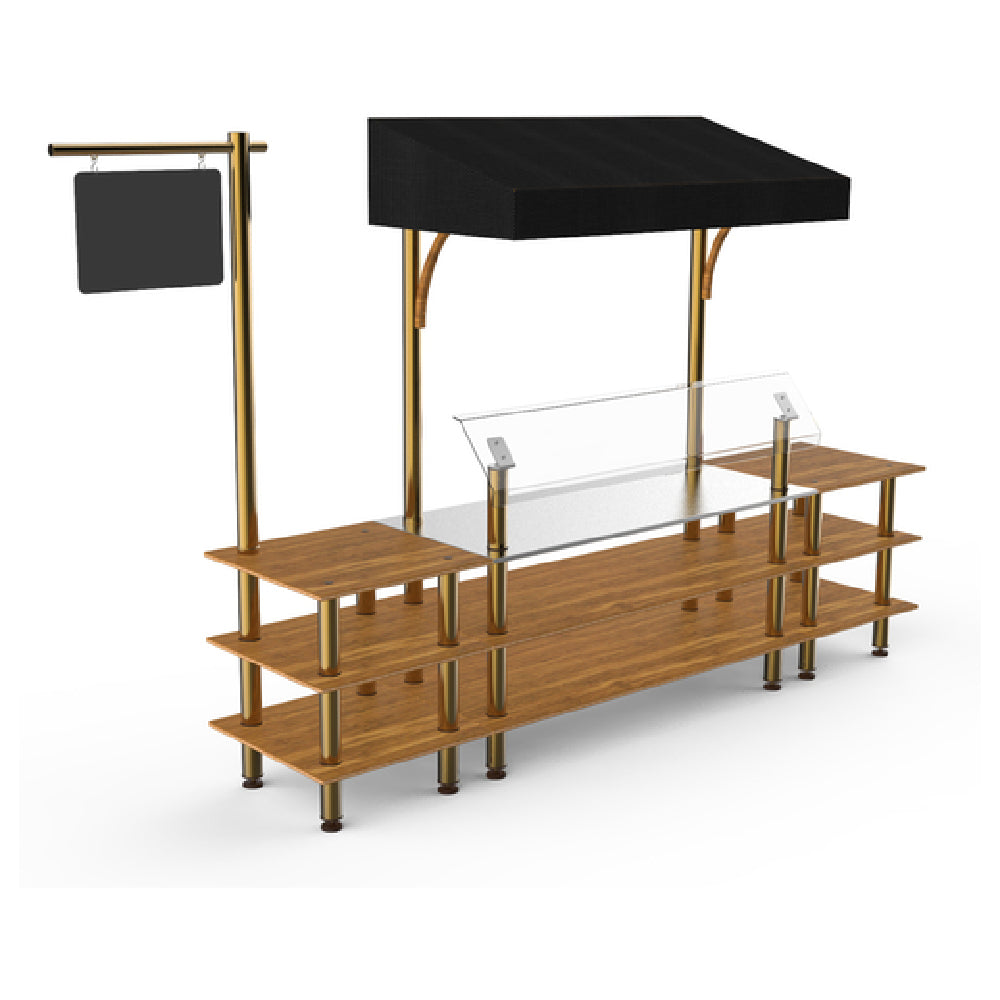 Steelite MGCMLA04BBBF Mogogo Buffet Solutions Modular Classic Canopy Station 3-tier