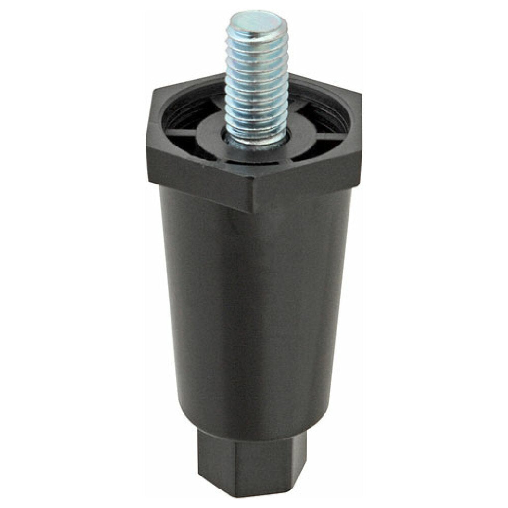 Private Label 1191011 Leg 3/8 16 2 1/2"h Plst Blk