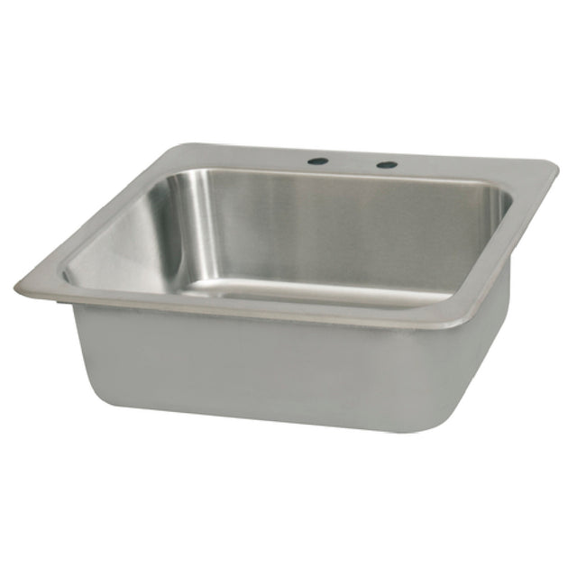 BK Resources DDI-2016824 Deep Drawn Drop-In Sink One Compartment 23"W X 21"D X 8"H Overall Size