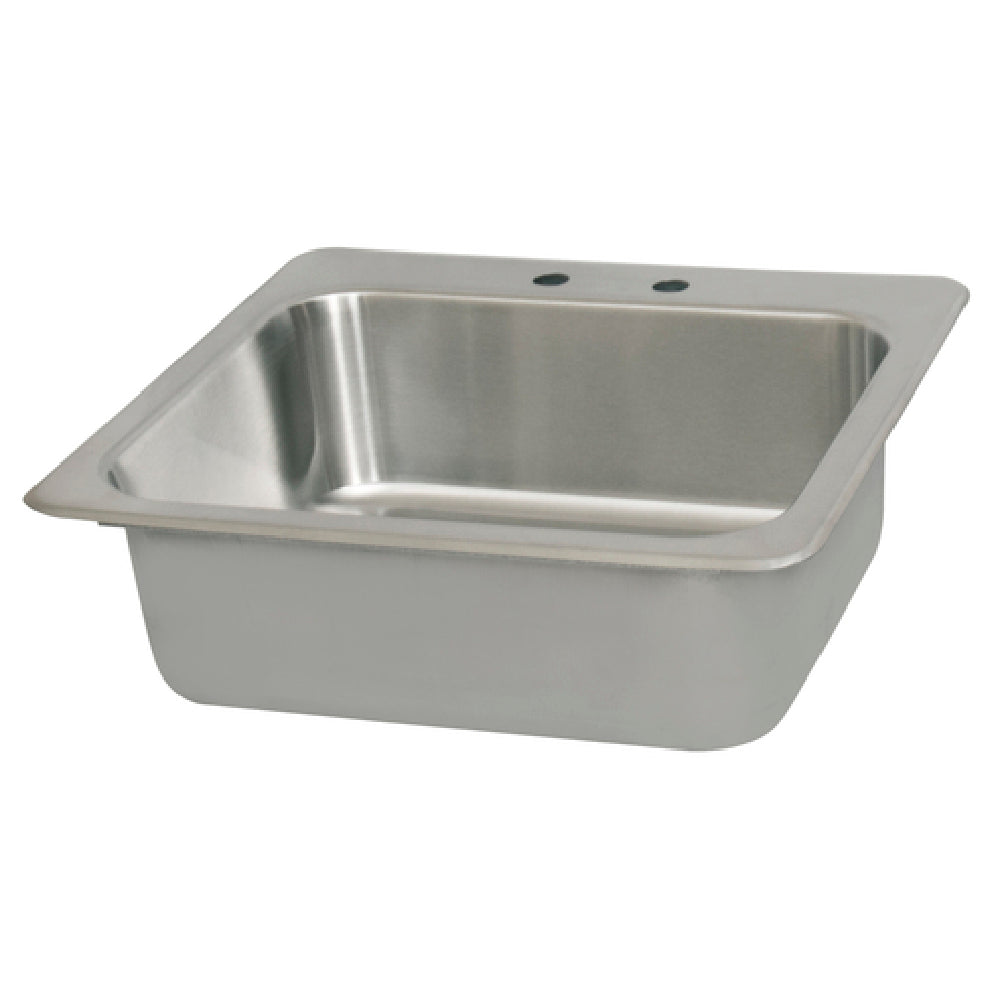 BK Resources DDI-2016824-P-G Deep Drawn Drop-In Sink One Compartment 23"W X 21"D X 8"H Overall Size