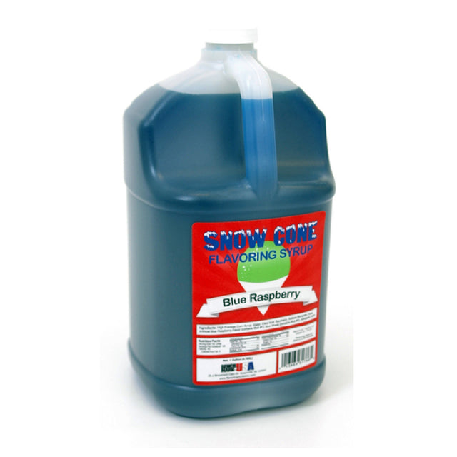 Winco 72001 Benchmark Snow Cone Syrup 1 Gallon Blue Raspberry